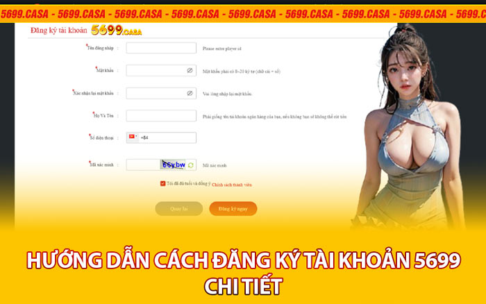 Hướng Dẫn Cách Đăng Ký Tài Khoản 5699 Chi Tiết